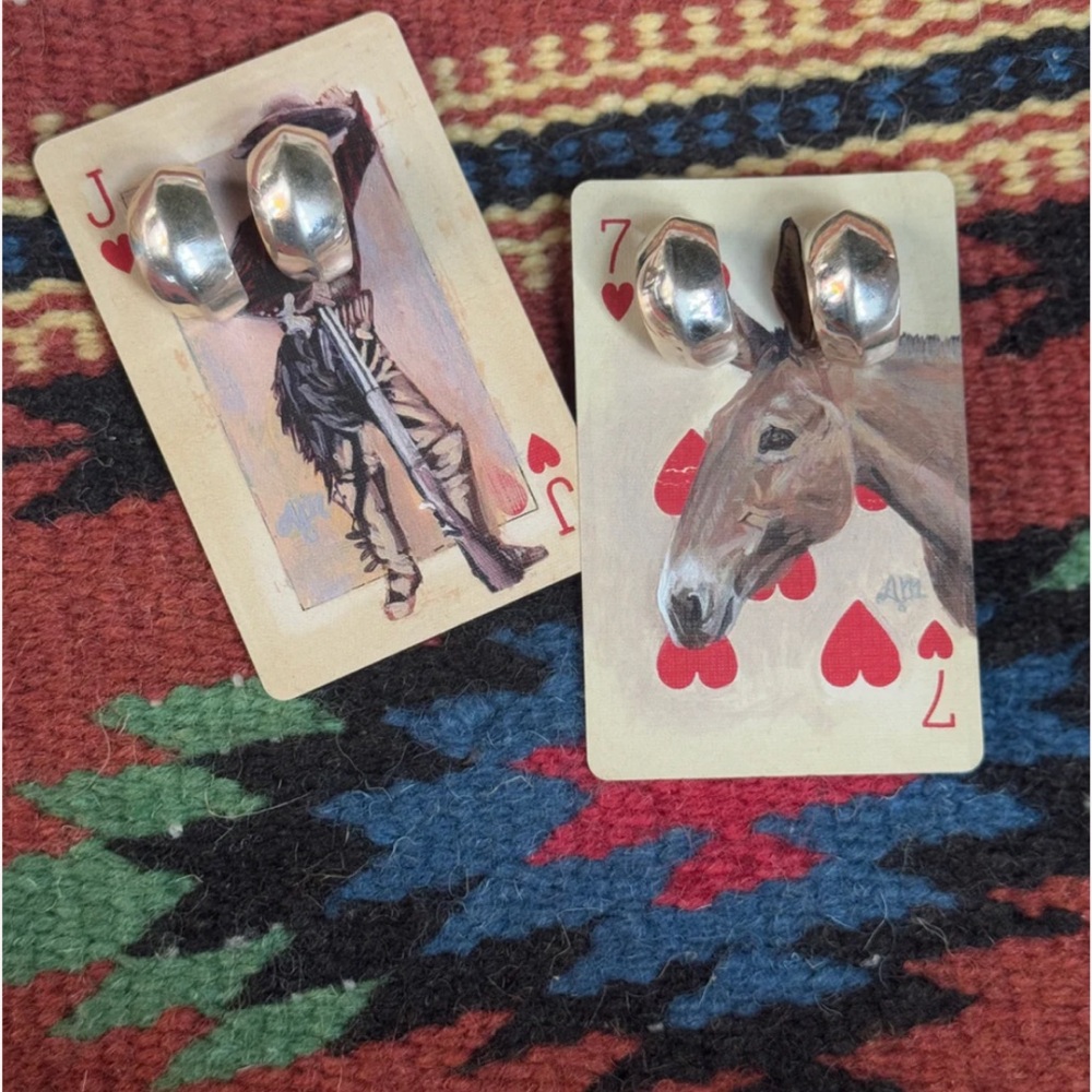 Genuine Navajo Sterling Silver Earrings